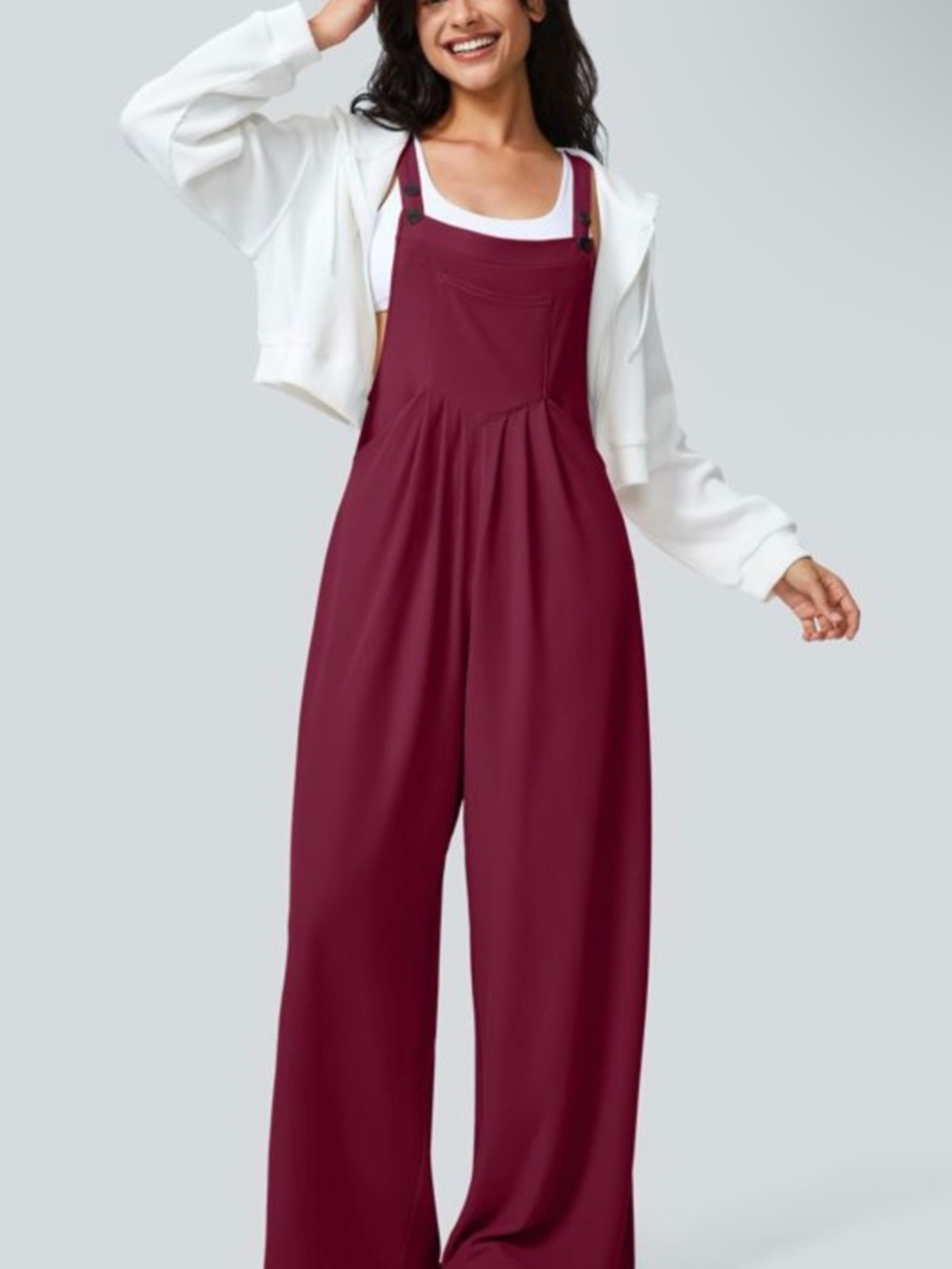 HALARA Wide-Leg Overall Jumpsuit-XL NWT